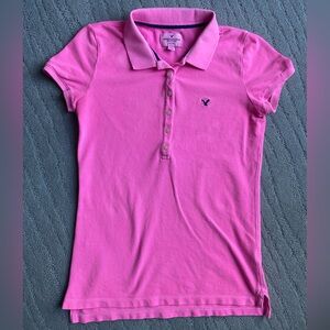American Eagle Outfitters Polo Shirt Women’s Size M Pink